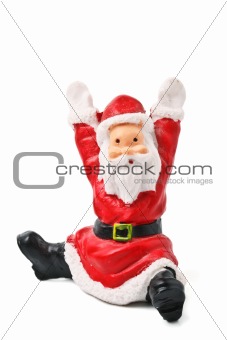 Santa Clause figurine isolated