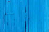 Old gate in wood, blue painted, for background