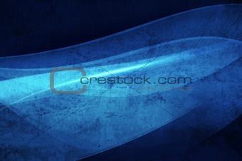 Abstract blue background, wave, veil or smoke texture - computer generated picture