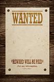 Old wanted sign.