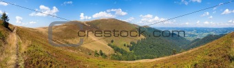 summer mountain panorama (Ukraine, Carpathian Mountains)