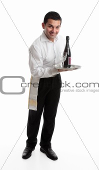 Cheerful Waiter or barman