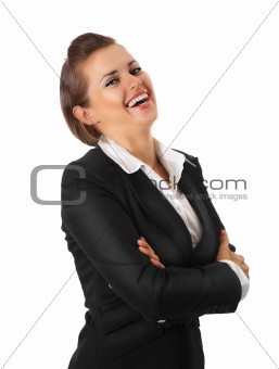smiling modern business woman