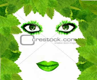 green face