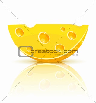 piece of yellow cheese