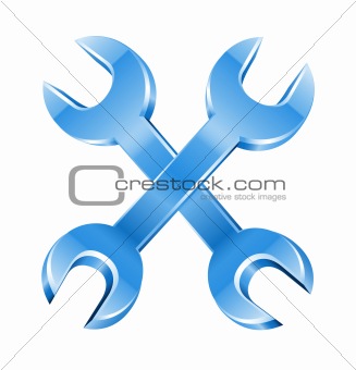 cross of spanner and wrench working tools