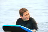 Smiling Teen Surfer