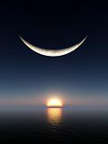 Smile Moon Sunrise