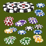 Poker Chip Card Suits