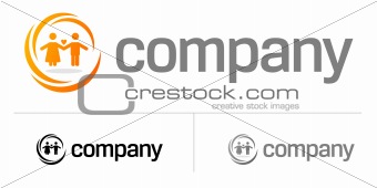 Couple logo for dating company