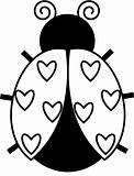 Ladybug with Hearts