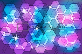 Abstract background bokeh effect
