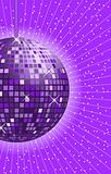 Disco ball purple