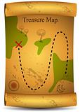 Gold Treasure Map