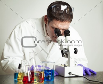 Scientist Working in Laboratory