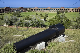 Cannon seen in Dry Tortugas