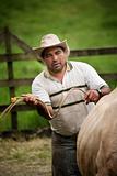 Handsome male ranch hand in Costa Rica