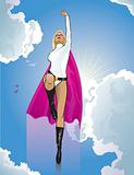 Flying Superwoman