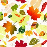 Floral seamless autumn pattern