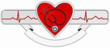 logo Heart and stethoscope