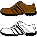 Brown Sports Shoe
