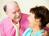 Laughing Loving Senior Couple
