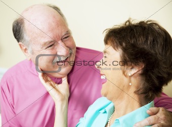Laughing Loving Senior Couple