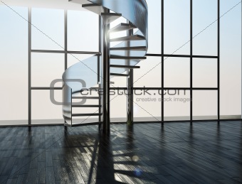 Ladder in an interior