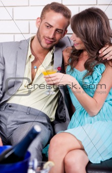 love couple at party