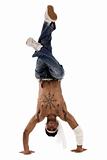 Hip hop dancer freezed his movements