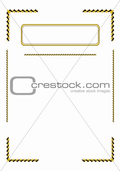 Blank with border for diploma or certificate.