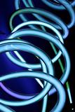 Blue Neon Swirls
