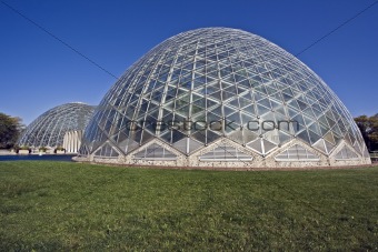 Domes of a Botanic Garden in Milwaukee