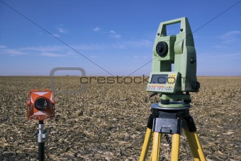 Surveying Equipment in the field