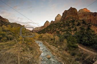 Sunset in Zion