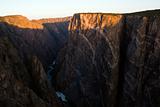 Sunrise in Black Canyon of the Gunnison 