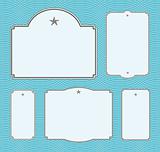 Vector Star Frame Set with Pattern