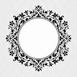 Vector Floral Circle Frame