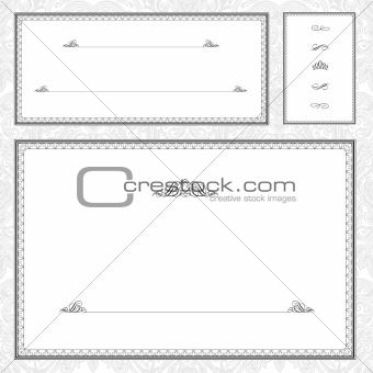 Vector Diploma Frame Set