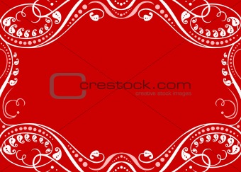 Vector Holiday Frame and Pattern