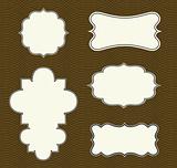 Vector Ornate Frame Set with Pattern