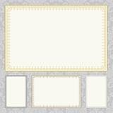 Vector Certificate Frame Set with Pattern