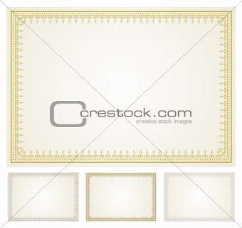 Vector Certificate Frame Set
