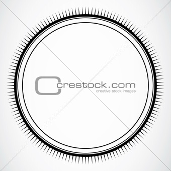 Vector Circle Burst Frame