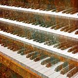 abstract musical background piano