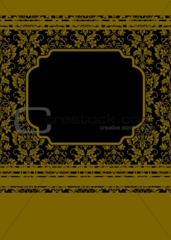 Vector Gold Striped Frame