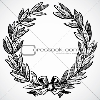 Vector Olive Wreath