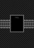 Vector Black Decorative Frame and Pattern