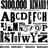 Vector Ransom Note Letters