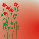 Creative Design Hibiscus Flowers Background